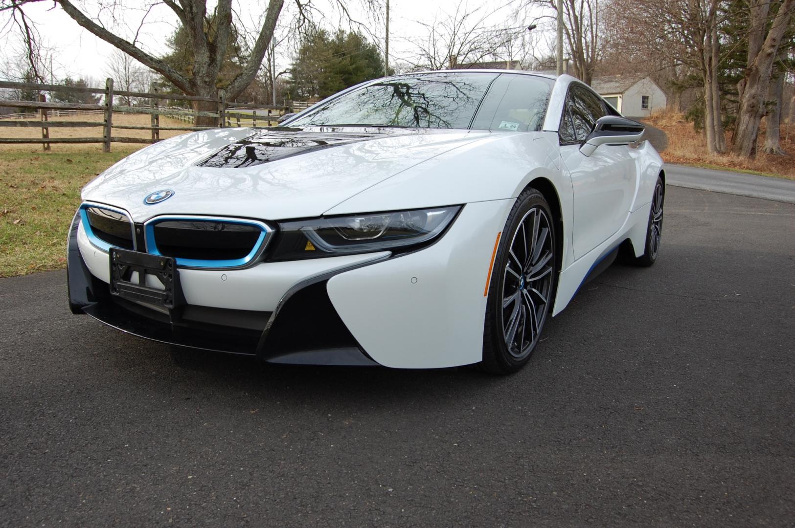 2019 White /Brown Leather BMW i8 (WBY2Z4C50KV) with an 3 cylinder Turbo/ Electric drive engine, Automatic transmission, located at 6528 Lower York Road, New Hope, PA, 18938, (215) 862-9555, 40.358707, -74.977882 - Here we have a beautiful looking and driving 2019 BMW i8 with 7,497 miles. This BMW has a 3 cylinder turbo gas engine with electric motors putting power to all four wheels via an automatic transmission. The interior offers brown leather, keyless entry, cruise control, tilt steering wheel, power wind - Photo#42